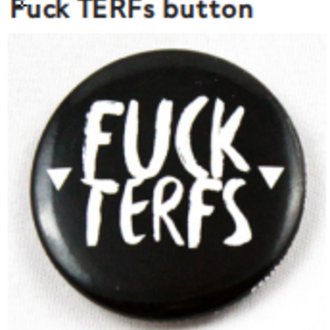 Crushworthy Crushworthy - Fuck TERFs - Button-Single