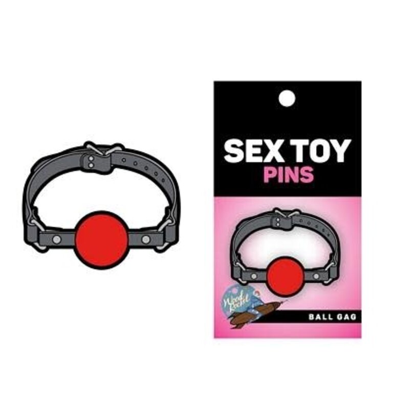 Wood Rocket Wood Rocket Lapel Pin Ball Gag