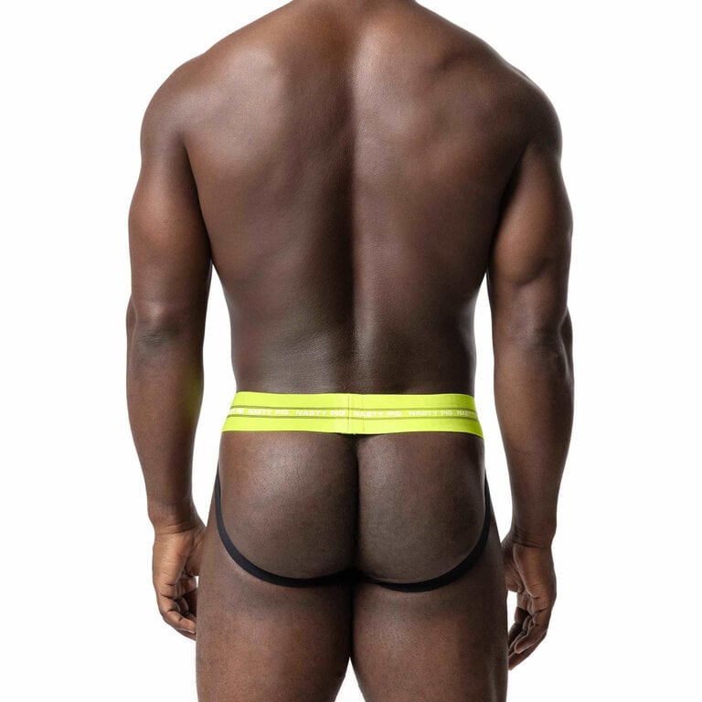 Nasty Pig Nasty Pig Core Mesh Jock Strap - Acid Lime/Black/White