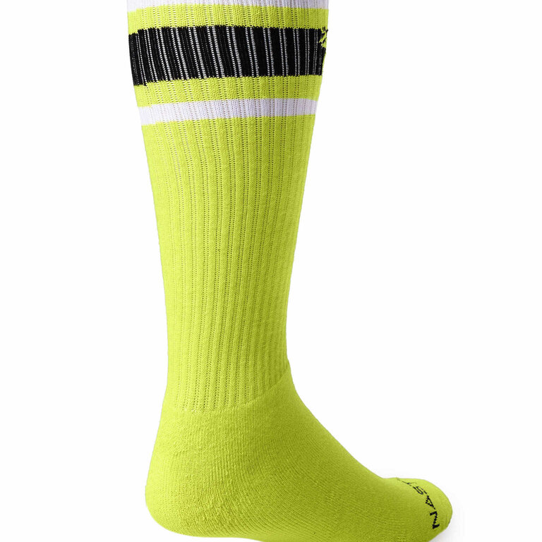Nasty Pig Nasty Pig Hook'd Up Sport Sock 3.0 - Acid Lime/Black/White