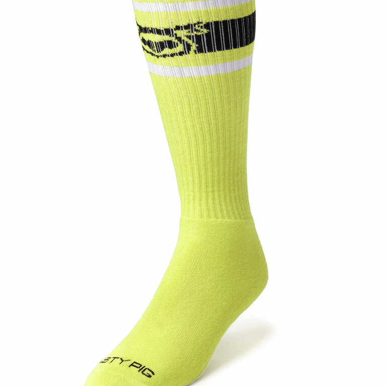 Nasty Pig Nasty Pig Hook'd Up Sport Sock 3.0 - Acid Lime/Black/White