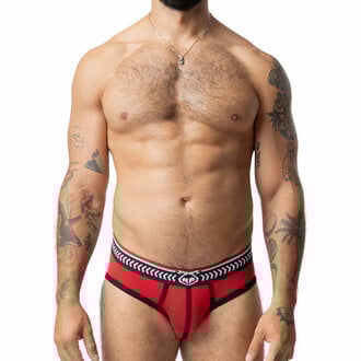 Nasty Pig Nasty Pig Thrust Classic Brief - Red/Black