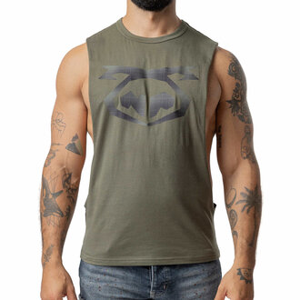 Nasty Pig Nasty Pig Plaid Brandmark Shredder Tank Top - Army Green