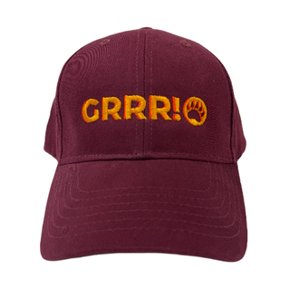 Spunky Monkee Spunky Monkee Cap GRRR! - Maroon Cap / Gold Logo