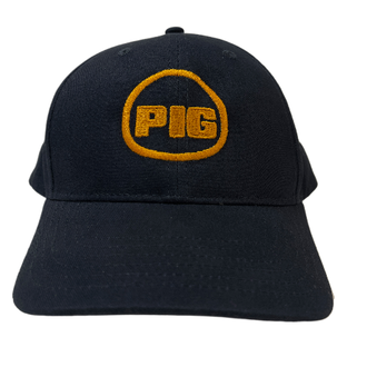 Spunky Monkee Spunky Monkee Cap PIG - Black Cap / Orange Logo