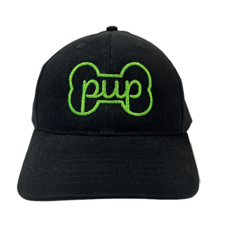 Spunky Monkee Spunky Monkee Cap Pup - Black Cap / Neon Green Logo