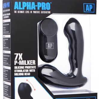 Alpha-Pro Alpha-Pro 7X P-Milker Silicone Prostate Stimulator with Milking Bead