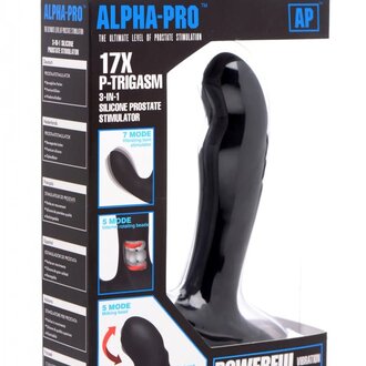 Alpha-Pro Alpha-Pro 17X P-Trigasm 3-in-1 Silicone Prostate Stimulator