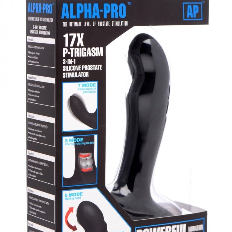 Alpha-Pro Alpha-Pro 17X P-Trigasm 3-in-1 Silicone Prostate Stimulator