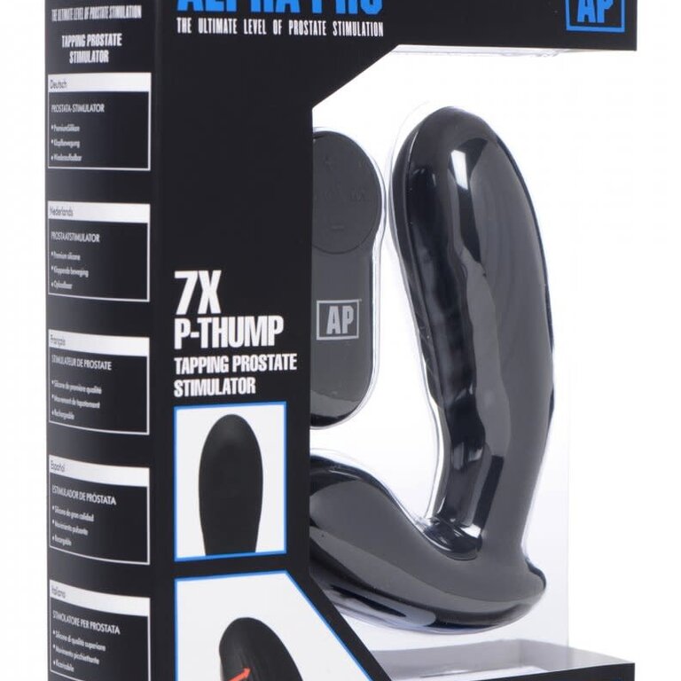 Alpha-Pro Alpha-Pro 7x P-Thump Tapping Prostate Vibe with Remote Control