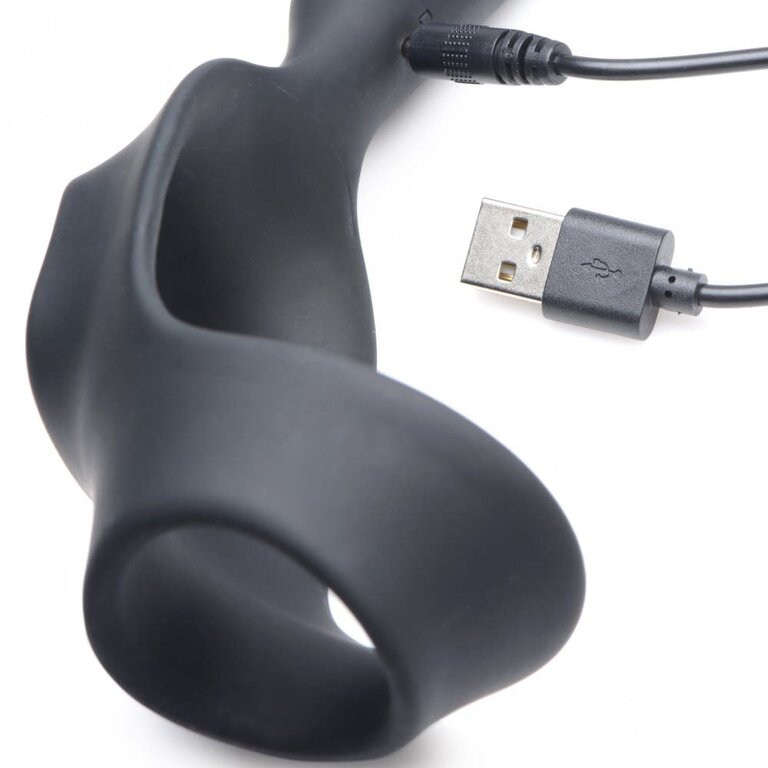 Alpha-Pro Alpha-Pro 10X P-Bomb Cock & Ball Ring w/ Plug