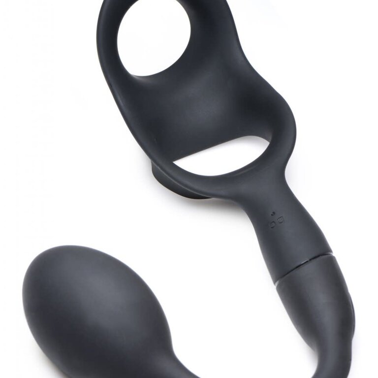 Alpha-Pro Alpha-Pro 10X P-Bomb Cock & Ball Ring w/ Plug