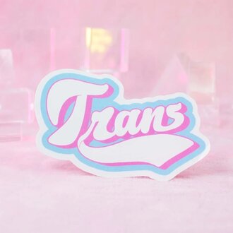 Crushworthy Crushworthy - Trans Varsity - Sticker Crushworthy Crushworthy - Trans Varsity - Sticker