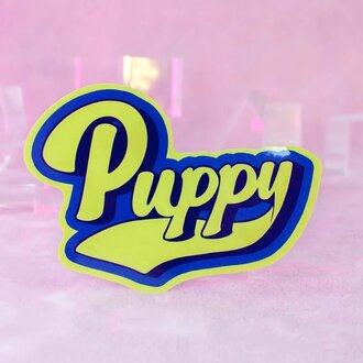 Crushworthy Crushworthy - Puppy Varsity - Sticker Crushworthy Crushworthy - Puppy Varsity - Sticker