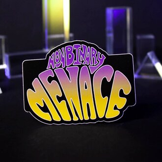 Crushworthy Crushworthy - Nonbinary Menace - Sticker Crushworthy Crushworthy - Nonbinary Menace - Sticker