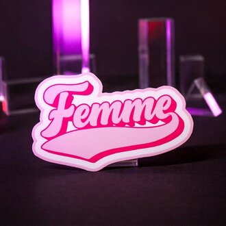 Crushworthy Crushworthy - Femme Varsity - Sticker Crushworthy Crushworthy - Femme Varsity - Sticker