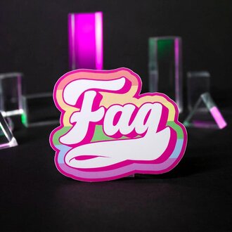 Crushworthy Crushworthy - Fag Varsity - Sticker Crushworthy Crushworthy - Fag Varsity - Sticker