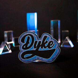 Crushworthy Crushworthy - Dyke Varsity - Sticker Crushworthy Crushworthy - Dyke Varsity - Sticker