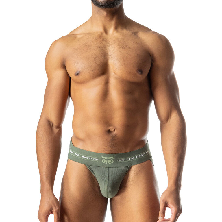 Nasty Pig Nasty Pig Core Jock Strap 3.0 - Army Green/Hedge Green/White
