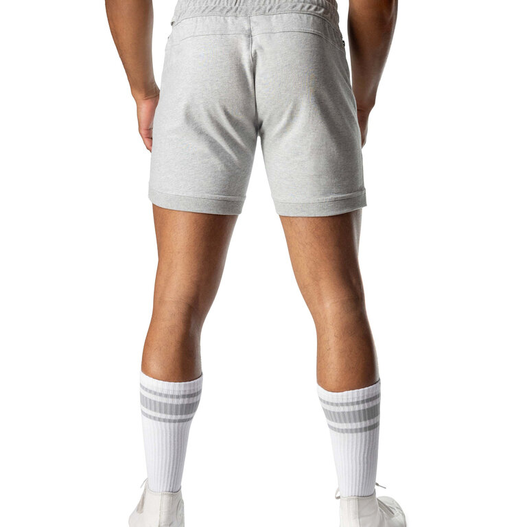 Nasty Pig Nasty Pig Dual Rugby Short - Heather Grey/Cream