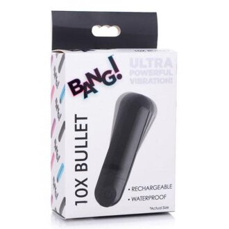 Bang! Bang! 10x Rechargeable Vibrating Metallic Bullet Bang! Bang! 10x Rechargeable Vibrating Metallic Bullet