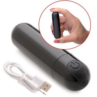 Bang! Bang! 10x Rechargeable Vibrating Metallic Bullet
