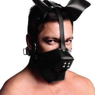 Master Series Master Series Puppy Play Hood/Ball Gag