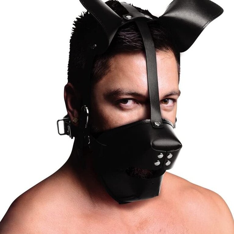Master Series Master Series Puppy Play Hood/Ball Gag