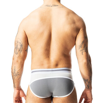 Nasty Pig Nasty Pig Evolve Classic Brief - White/Grey Nasty Pig Nasty Pig Evolve Classic Brief - White/Grey