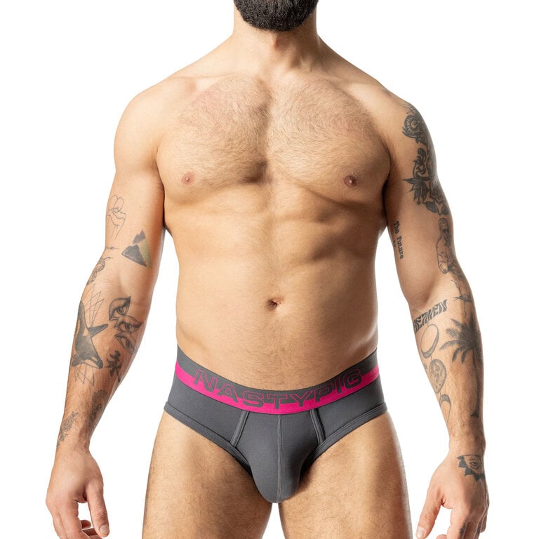 Nasty Pig Nasty Pig Nitro Classic Brief - Magnet Grey/Miami Pink