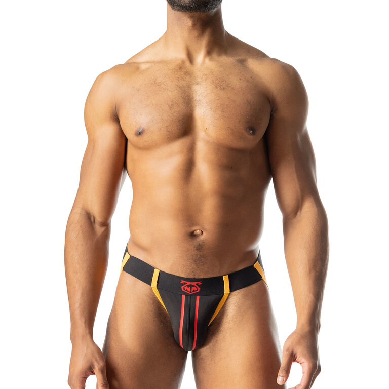 Nasty Pig Nasty Pig Contender Jock Strap - Black/Red/Gold