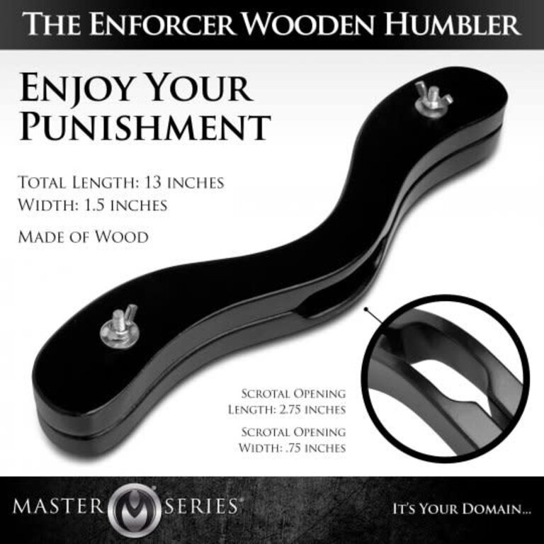 Master Series Master Series The Enforcer Black Wooden Humbler