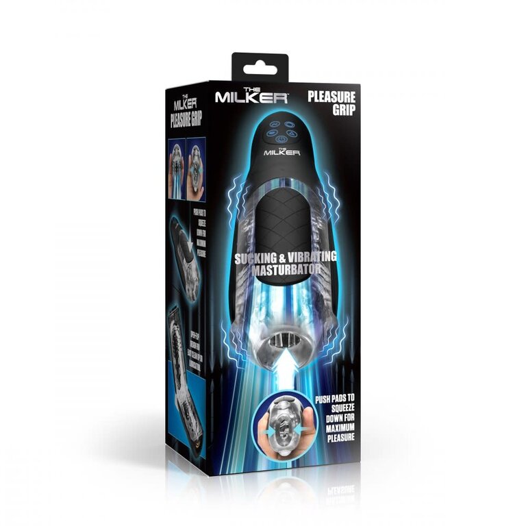 The Milker The Milker Pleasure Grip Sucking & Vibrating Masturbator