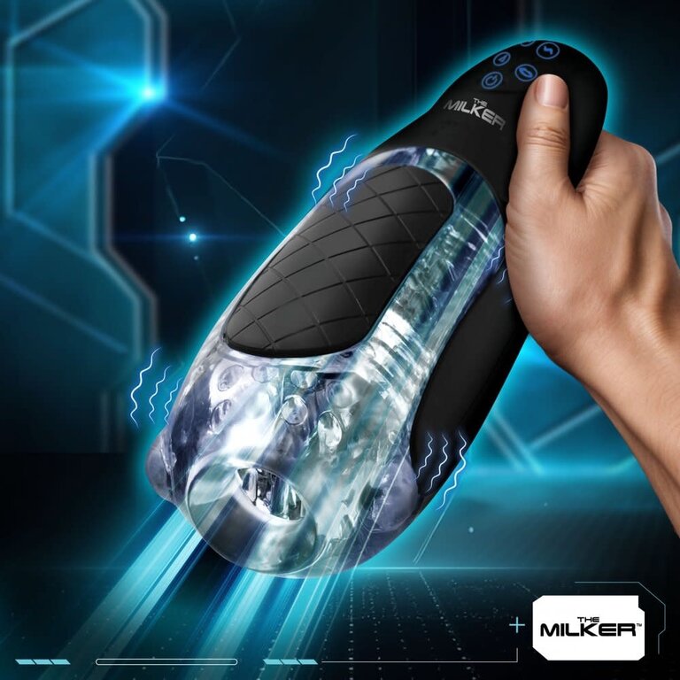 The Milker The Milker Pleasure Grip Sucking & Vibrating Masturbator