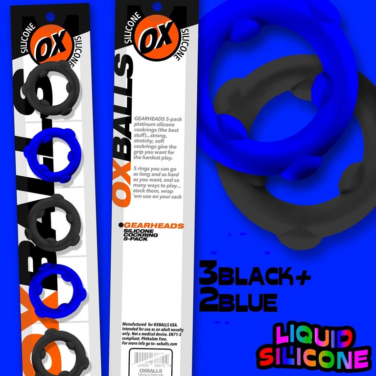 Oxballs OxBalls Gearheads 5-pack Spinner rings