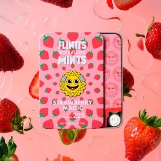 Flintts Mints Flintts Mints Strawberry Magic F-Strength: 225 Flintts Mints Flintts Mints Strawberry Magic F-Strength: 225