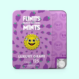 Flintts Mints Flintts Mints Luxury Grape F-Strength: 125 Flintts Mints Flintts Mints Luxury Grape F-Strength: 125