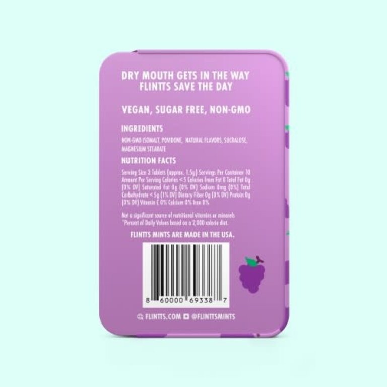 Flintts Mints Flintts Mints Luxury Grape F-Strength: 125