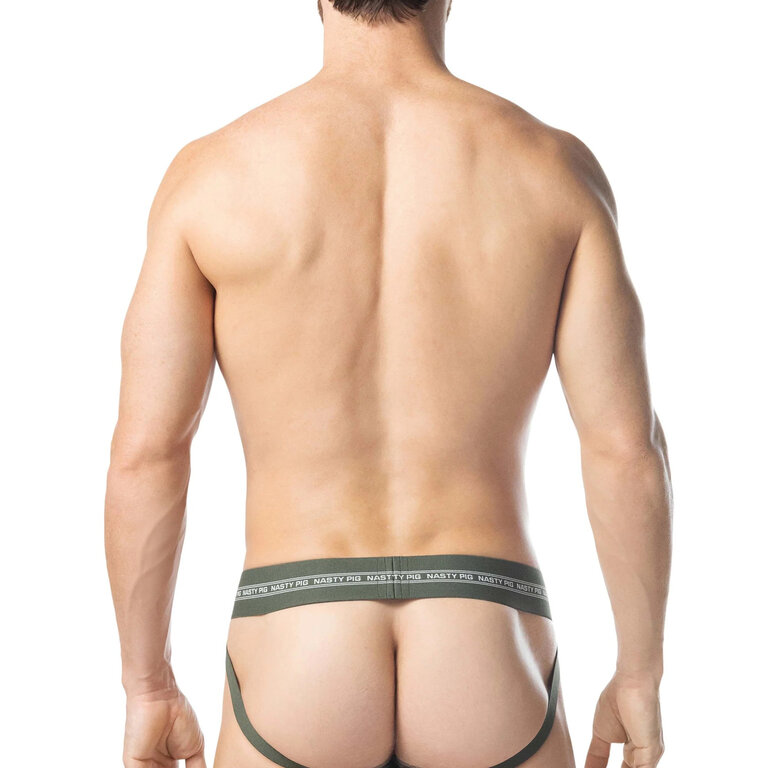 Nasty Pig Nasty Pig Core Jock Strap - Army Green/White
