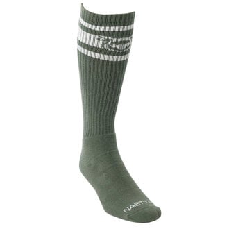 Nasty Pig Nasty Pig Hook'd Up Sport Sock - Army Green/White Nasty Pig Nasty Pig Hook'd Up Sport Sock - Army Green/White