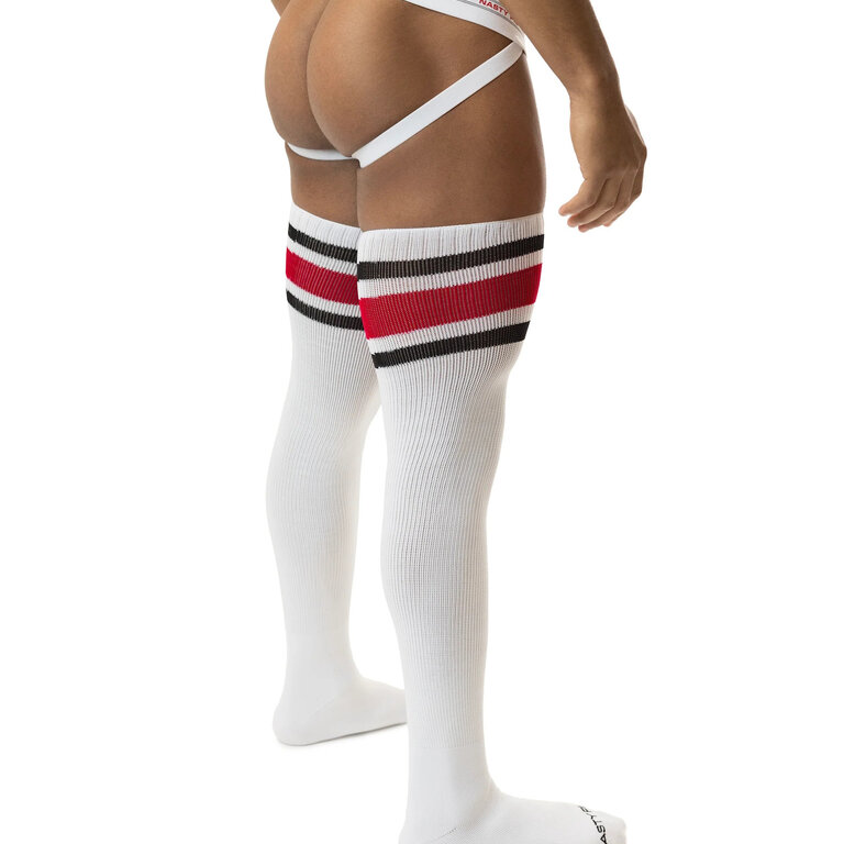 Nasty Pig Nasty Pig Hook'd Up Thigh High Sock - White