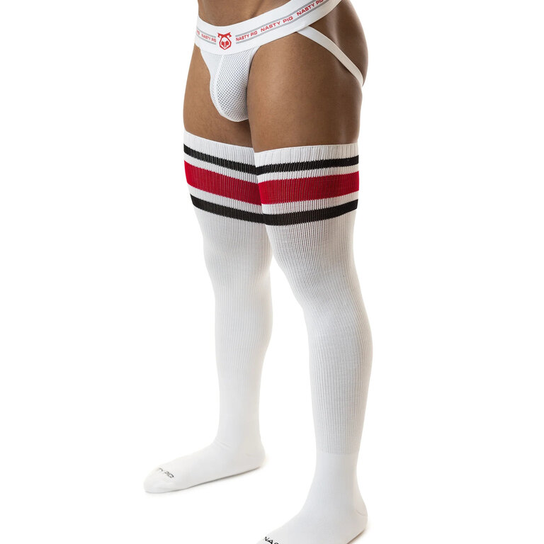 Nasty Pig Nasty Pig Hook'd Up Thigh High Sock - White