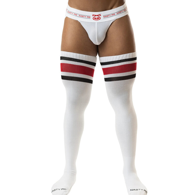 Nasty Pig Nasty Pig Hook'd Up Thigh High Sock - White