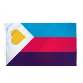 Pride not Prejudice Pride... Flag Polyester Polyamory 03' x 05'
