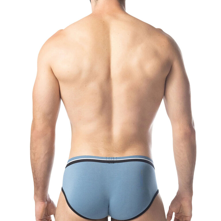 Nasty Pig Nasty Pig Brawn U-Front Brief - Blue Steel/Black/White