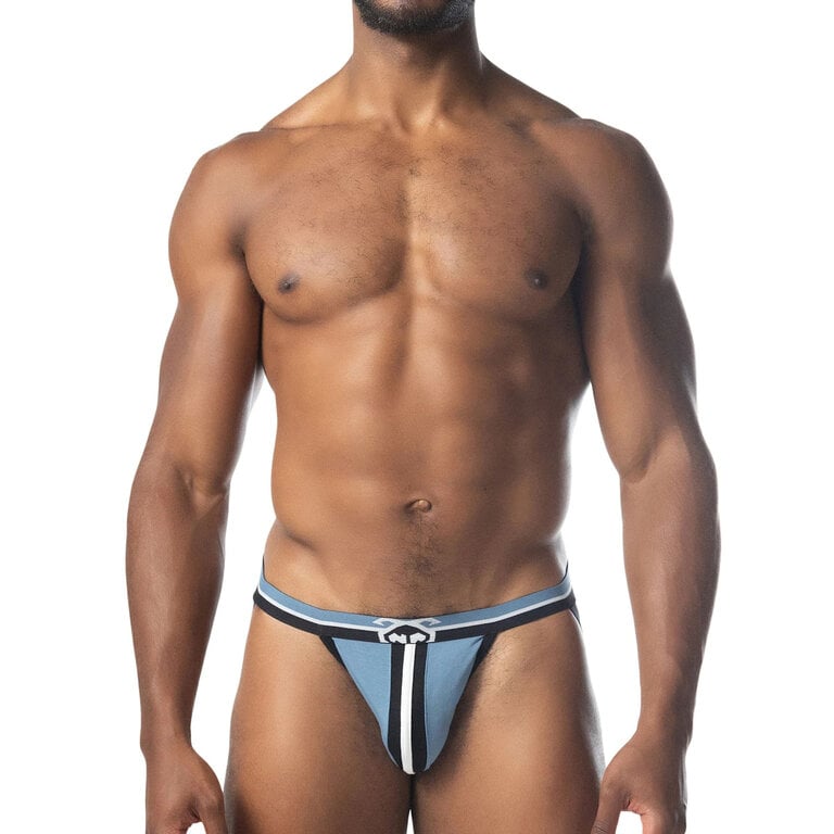 Nasty Pig Nasty Pig Brawn Jock Strap - Blue Steel/Black/White