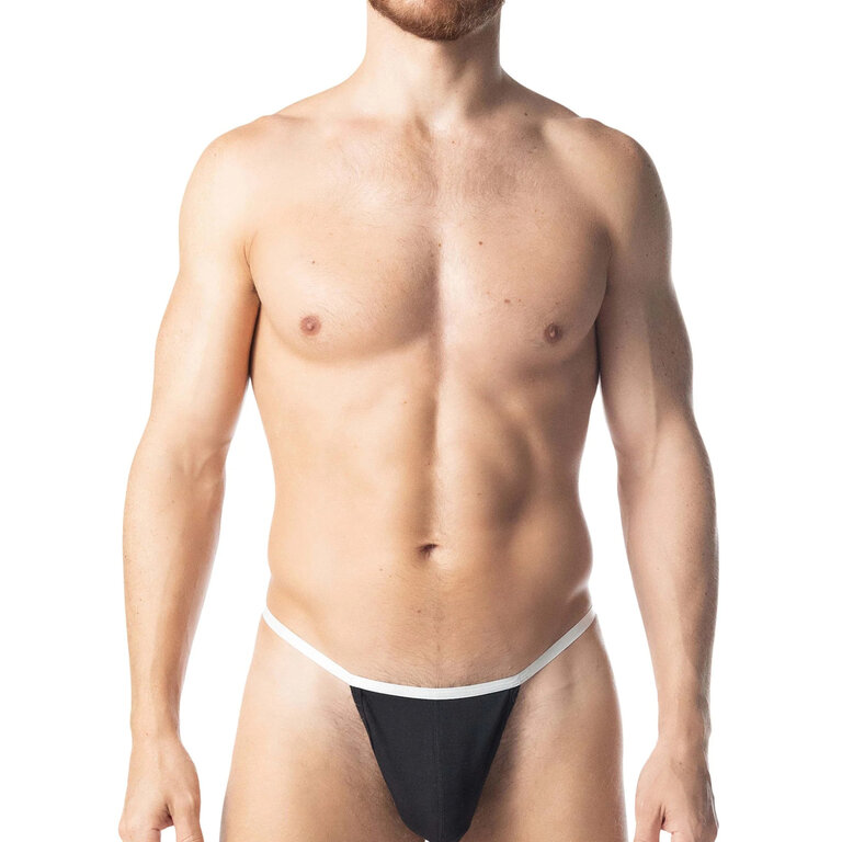 Nasty Pig Adonis Thong - Black/White