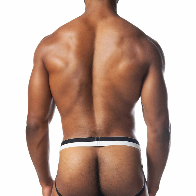 Nasty Pig Horizon Jock Strap - Black/White