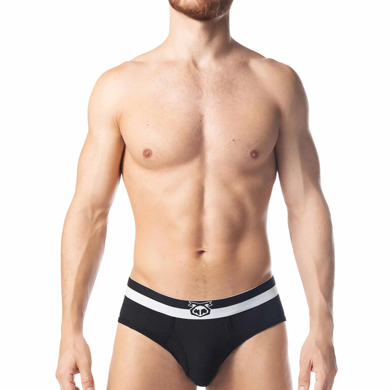 Nasty Pig Horizon Y-Front Brief - Black/White