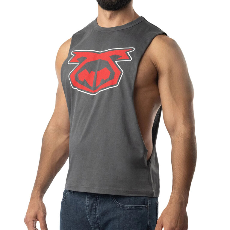 Nasty Pig Brandmark Shredder Tank Top 3.0 - Charcoal Grey/Red
